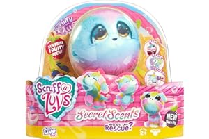 LITTLE LIVE PETS Scruff-a-Luvs Little Live Scented Surprise Reveal tęczowa pluszowa przytulanka - kot, pies lub rzadka świnka, 30059
