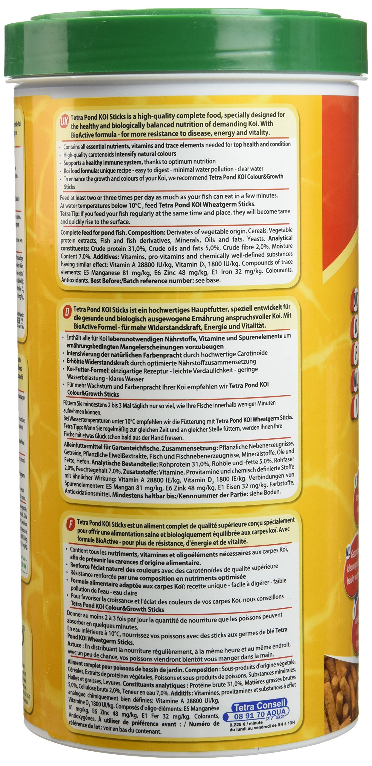 Tetra Pond Koi Sticks – Koifutter für farbenprächtige Fische und eine verbesserte Wasserqualität – Bild 5