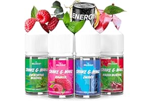 ‎BELISSIA Belissia Shake and Make Fruchtige Kühle - 4 x 30ml hochdosiertes Lebensmittelaroma - zum Nachfüllen - Für Backen, Speisen, Getränke, Shakes, DIY & Raumduft - Vegan & ohne Zusatzstoffe