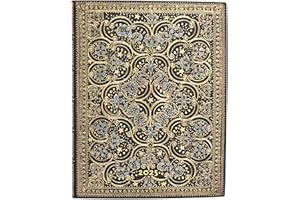 Paperblanks 12-miesięczny kalendarz Softcover Flexi 2025, odbudowa, ultra, przegląd dzienny, elastyczne zamknięcie