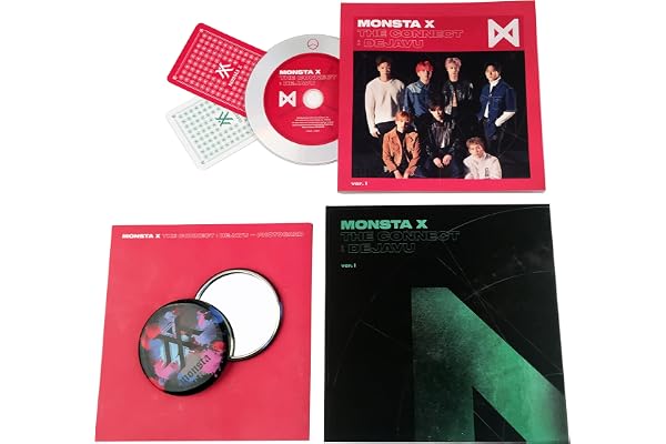 MONSTA X Album - THE CONNECT : DEJAVU [ Ver. I ] CD + Booklet + 2 Photocards + FREE GIFT / K-POP Sealed