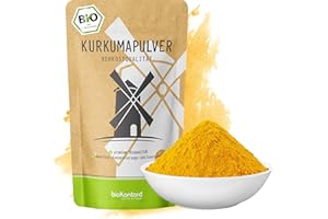 BIO Kurkuma Pulver gemahlen 500 g | Kurkumapulver - Curcuma - Curcumin | 100% naturrein | Rohkostqualität | aus Indien von bioKontor