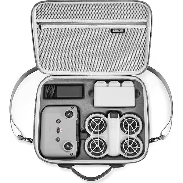 UTEBIT Custodia Rigida EVA Per DJI NEO – Borsa Da Viaggio Con Tracolla E Protezione Obiettivo, Per Fly More Combo