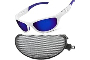 ZILLERATE Lunettes de Soleil Sport Polarisées Homme et Femme, Vélo, Golf, Ski, Pêche, Course À Pied, Conduite, Protection UV400, Monture Légère Confortable en TR90, Accessoires et Étui Rigide