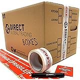25 Strong Cardboard Storage Packing Moving House Boxes Double Walled with Fragile Tape and Black Marker Pen and 5…