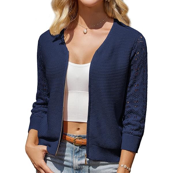Vêtement Bureau Gilet Long GRACE KARIN Femme - Cardigan Ouvert Élégant - Manches Longues - Viscose Et Polyester Tricot Viscose Polyester