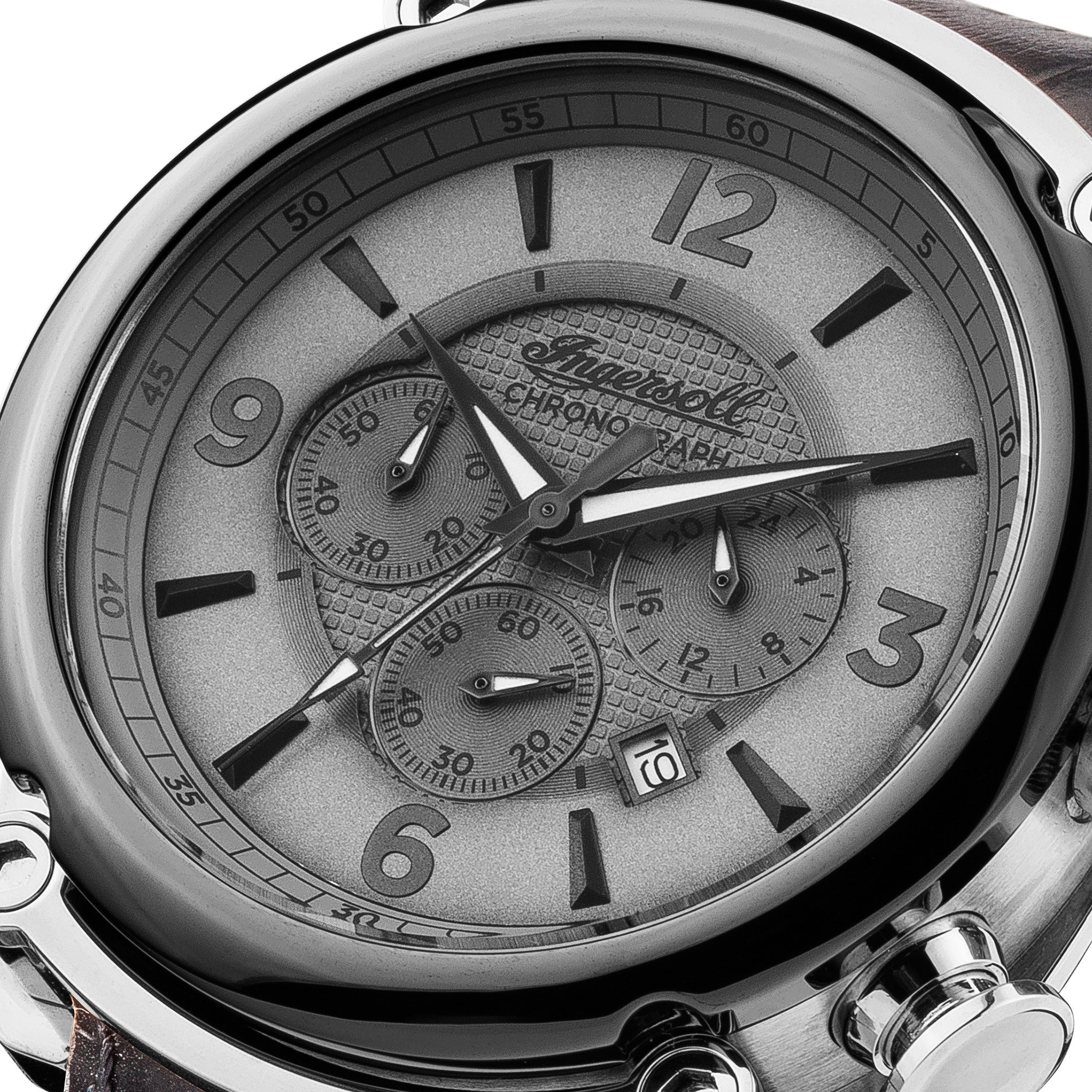 Ingersoll Herren Analog Quarz Uhr mit Leder Armband I01201 – Bild 3