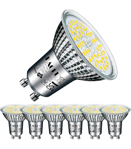 Ampola LED GU10 6W - Spot bianco freddo 520 520lm - 100° - 50mm