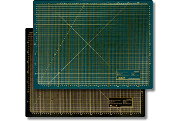 Victor tapis de découpe A1 vert noir 60 x 90 cm 5 plis auto-cicatrisant – support de découpe professionnel pour bricolage et couture, sous-main de bureau