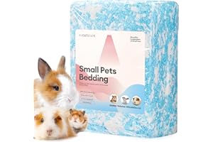 BUCATSTATE Lecho para Hámsteres 101L, Camas para Conejos Animales Pequeños, Ratones, Jerbos, Roedores, Control de Olores, Natural Lecho de Papel Súper Absorbente, 99,9% Libre de Polvo