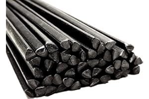 AZ-REPTEC Alambre de soldadura de plástico PP 6mm Triangulares Negro 25 barra