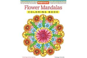 Flower Mandalas Coloring Book