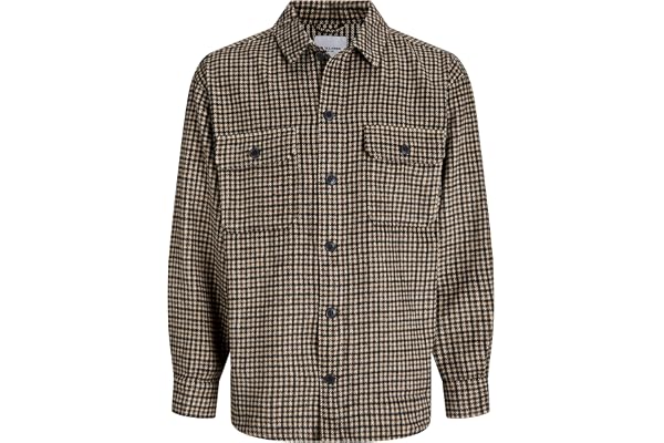 JACK & JONES Overshirt för män, avslappnad passform, overshirt