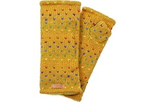 McRon Ines Women's Knitted Heart Warmers Rainbow
