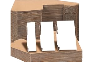 BELLE VOUS Paraspigoli Angolari in Cartone Imballaggio Regolabili per Cornici (Set da 100) - 3 Misure di profondità - Protezione Adatta per Cornici Artistiche