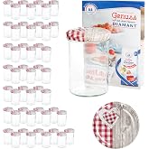 100 Sturzgläser 230 Ml Mit Deckel (Wald-Erdbeere) + Rezeptheft – Zum Einkochen, Einmachen & Verschenken