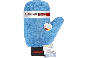 ‎ALCLEAR ALCLEAR Felgen Waschhandschuh Auto - Premium Felgenhandschuh für professionelle Autopflege - 100% Schmutzentfernung - 26x12cm - Mikrofaser Auto Waschhandschuh - Optimale Alternative zur Felgenbürste