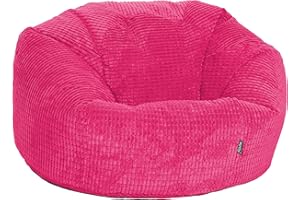 Gilda Giant Classic Corduroy Beanbag Delivered Filled (Pink)