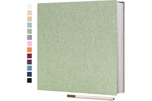 Vienrose Album Photo Autocollant 60 Pages Albums Photo DIY 10X15 Albums Photo Souvenirs Couverture en Lin Cadeaux de Mariage Noël Valentin Cadeau d'anniversaire Anniversaire Enfants