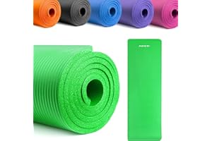 ‎FIZYO Fizyo Mata do Jogi, Gimnastyczna i Pilatesu, Antypoślizgowa Pianka NBR, Kauczuk Syntetyczny, Treningowa, Fitness, Ćwiczenia, Relaks, Wytrzymała, dla Kobiet i Mężczyzn, 183 x 61 x 1 cm