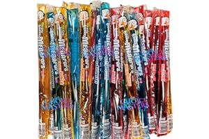 SYNC'T Ice Lollies Freeze Pops - Refreshingly Delicious Fruit Flavour Freezable Ice Poles - Bulk Box of 27 x 150 mls Total In Freezer Giant Friendly Size - 27 Total - Great For Parties, Events And More