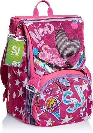 ZAINO ESTENSIBILE scuola BIG - LEDTECH GIRL - SJ GANG - Bambina - scuole  elementari e medie : Amazon.it: Valigeria