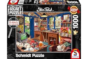 Schmidt Spiele 59977 Secret, Atelier du Père, Puzzle de 1000 pièces, Multicolore