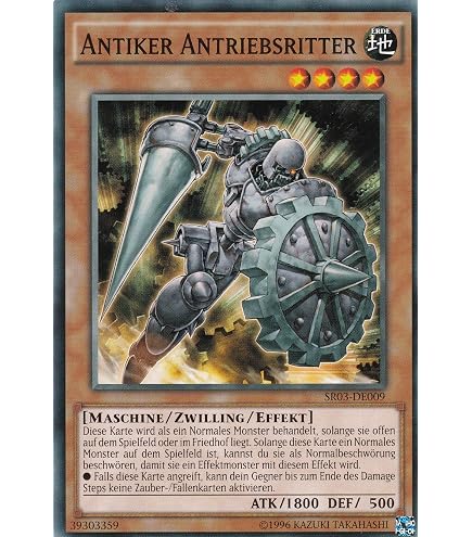 Yu-Gi-Oh! Sammelkarte SR10-DE005 – Maschinenwesen Antriebsrahmen, Near Mint, Inkl. Ultra Pro Toploader & Hülle