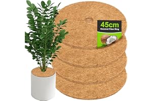 CELMAN Kokosmatte für Pflanzen - 4X Kokosscheibe, Winterschutz Wurzelschutz, Unkrautschutz für Blumentopf & Garten, Biologisch abbaubar (45 cm - 4 Stück)