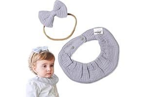 BABATÉ Kids - Pack Baberos bebe bandanas, Salvababas bebe, Bandanas bebe, Baberos bebe recien nacido, Baberos impermeaveis bebe, Cuello Muselina bebe, Babero babas algodón, Babero redondo