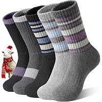 BONANGEL Wollsocken Damen Dicke Thermosocken Merino 3