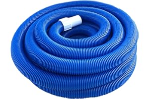 Happy Hot Tubs 7.5m Metre 1.5 Inch Swimming Pool Vacuum Hose Cuffed Durable Suction Filter