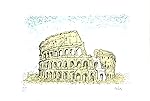 Stamperia D'Arte Busato: "Roma Colosseo" - Vico Calabr&ograve; - litografia a tre colori. Numerate e firmate dall'artista.