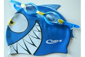 Head Cups zestaw do pływania dla dzieci Meteor Character, okulary do pływania i czepek kąpielowy, niebieski, jeden rozmiar, 451022