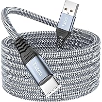 Câble De Charge USB Certifié En Nylon Tressé Long Pour IPhone 14 Pro