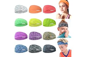 MiDoDo Sport Frauen Stirnband Haarband für Teenager Frauen Rutschfest Wicking Stretchy Stirnband für Sport, Yoga, Tanzen, Laufen, Radfahren
