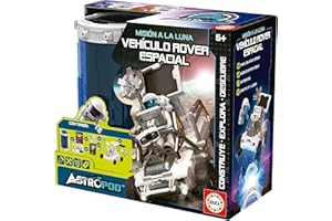 Educa - Misja na Księżyc; Kosmiczny Rover, zamontuj swój własny 23-częściowy zmotoryzowany pojazd kosmiczny Rover, zasil go baterią lub autentycznym panelem słonecznym od 6 lat (41347)