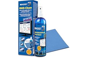 Rogge Duo-Clean® Original 250ml INKL. Vileda Prof. Microfibre, LCD - TFT - LED - TV - Touch Displays + Plasma Screen Cleaner. The Original Since 1998. The by Amazon Germany. Made in Germany