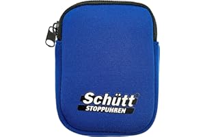 ‎SCHÜTT Schütt Neopren Stoppuhren Bag | Tasche zum Schutz und sicheren Transport von Stoppuhren | Blau