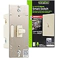 Enbrighten Almond Z-Wave Plus Smart Light Switch with QuickFit and SimpleWire, 3-Way Ready, Compatible with Alexa, Google Assistant, ZWave Hub Required, Repeater/Range Extender, Toggle, 14293