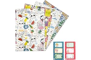 ARKRAFT Carta da regalo 4 fogli XXL include 6 stickers uomo donna compleanno(F4 01)