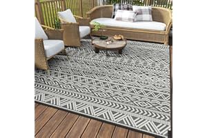 HGTRH Alfombra Exterior Terraza Impermeable Grande, Alfombras De Jardin Exterior, Sostenible Resistente Tela Tela De Terciopelo De Cristal Alfombras De áRea con Suela Antideslizante