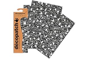 Clairefontaine C772O Decopatch Papier, 3er Pack Schwarz-Weiß Katzen