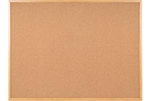 Bi-Office Earth Executive - Tableau d'Affichage en Liège avec Cadre en MDF, Chêne, 120 x 90 cm
