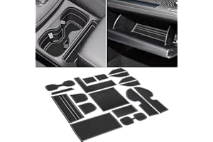 SENSHINE for Honda CR-V CRV Accessories 2023 2024 Cup Holder Insert Center Console Liner Trim Door Packet Mats Non-Slip Anti Dust Premium Custom Interior 18PC Set (Gray Trim)
