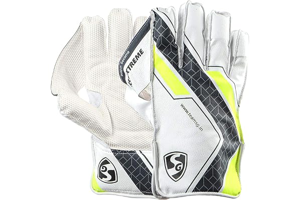 SG RSD Xtreme PVC Rubber Cricket Wicket Keeping Gloves, Adult (Colour May Vary) Assorted
