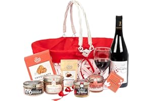 DUCS DE GASCOGNE - Panier Gourmand "L'Intemporel" - Comprend 8 produits dont un vin - Spécial Cadeau (909171)