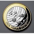 The Commemorative Coin OUR SOLAR SYSTEM Dual Metal 24ct Gold .999 ...