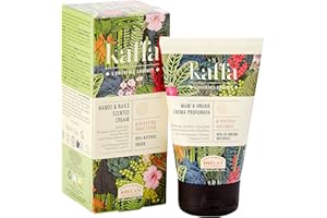 Helan, Kaffa - Creme Main et Ongles Sèches et Gercées, contre Agents Atmosphériques, Baume Nourrissant et Parfumé - Crème Main Reparatrice avec Huile Amande Douce et Vitamine E, 50 ml, Made in Italy
