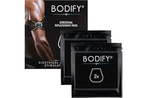 Bodify Juego de 2 almohadillas de repuesto originales (sin controlador) para entrenamiento de brazos y piernas EMS Pro – Entrenador muscular para hombres y mujeres